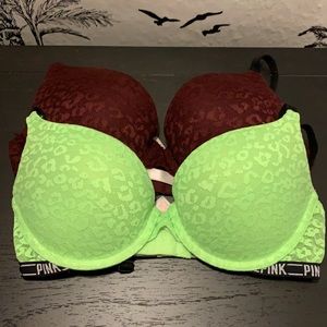 Victoria’s Secret PINK Push up bra set of 2